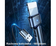USAMS Kabel pleciony obrotowy U60 2A Lightning zielony - 1569067 - zdjęcie 3